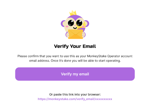 Operator dashboard on MonkeyStake showcasing review management and profile verification.