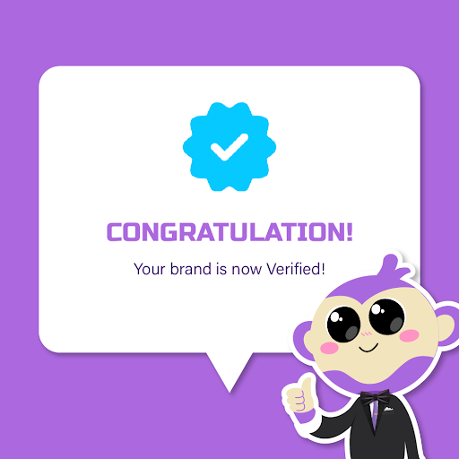 Casino operator receiving a MonkeyStake Verified badge for compliance.