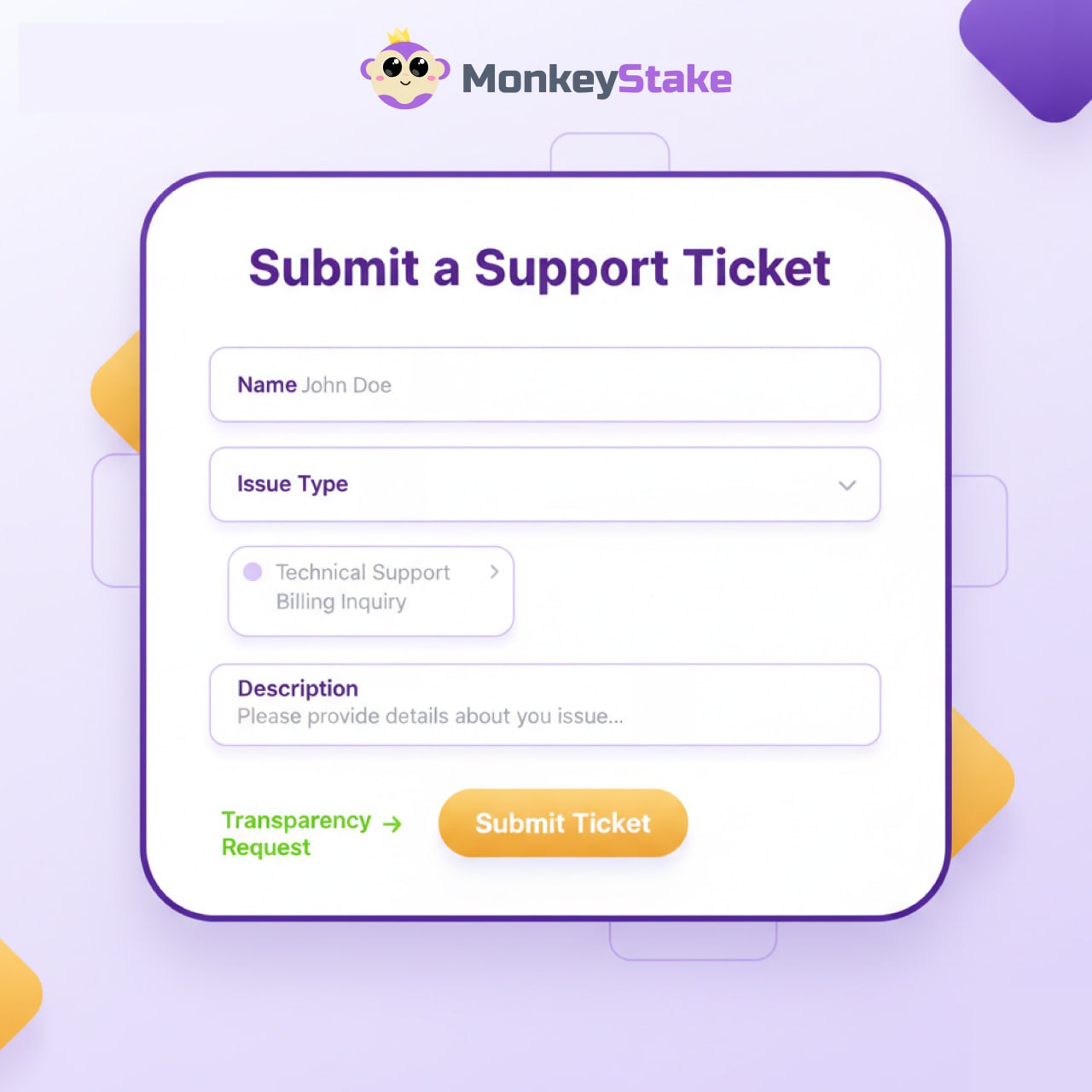 Open support, feedback, and transparency channels.